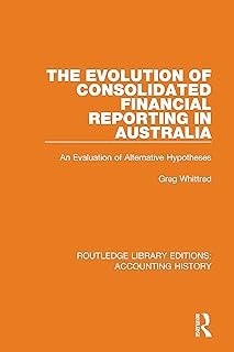 The Evolution of Consolidated Financial Reporting in Australia: An Evaluation of Alternative Hypotheses (Routledge Library…